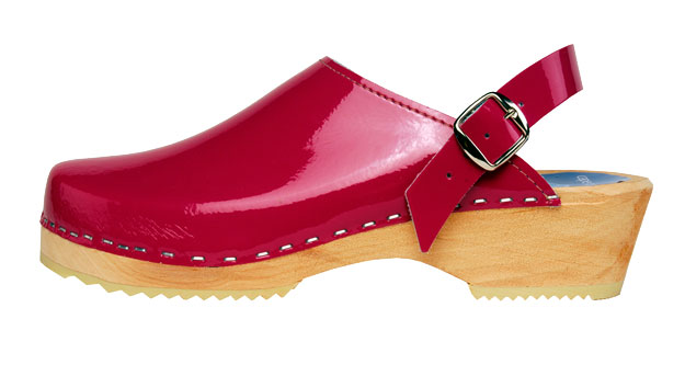 Cape Clogs - Patent Leather - Hot Pink