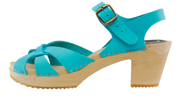 Cape Clogs - Pica Pica High Heels - Ocean Turquoise